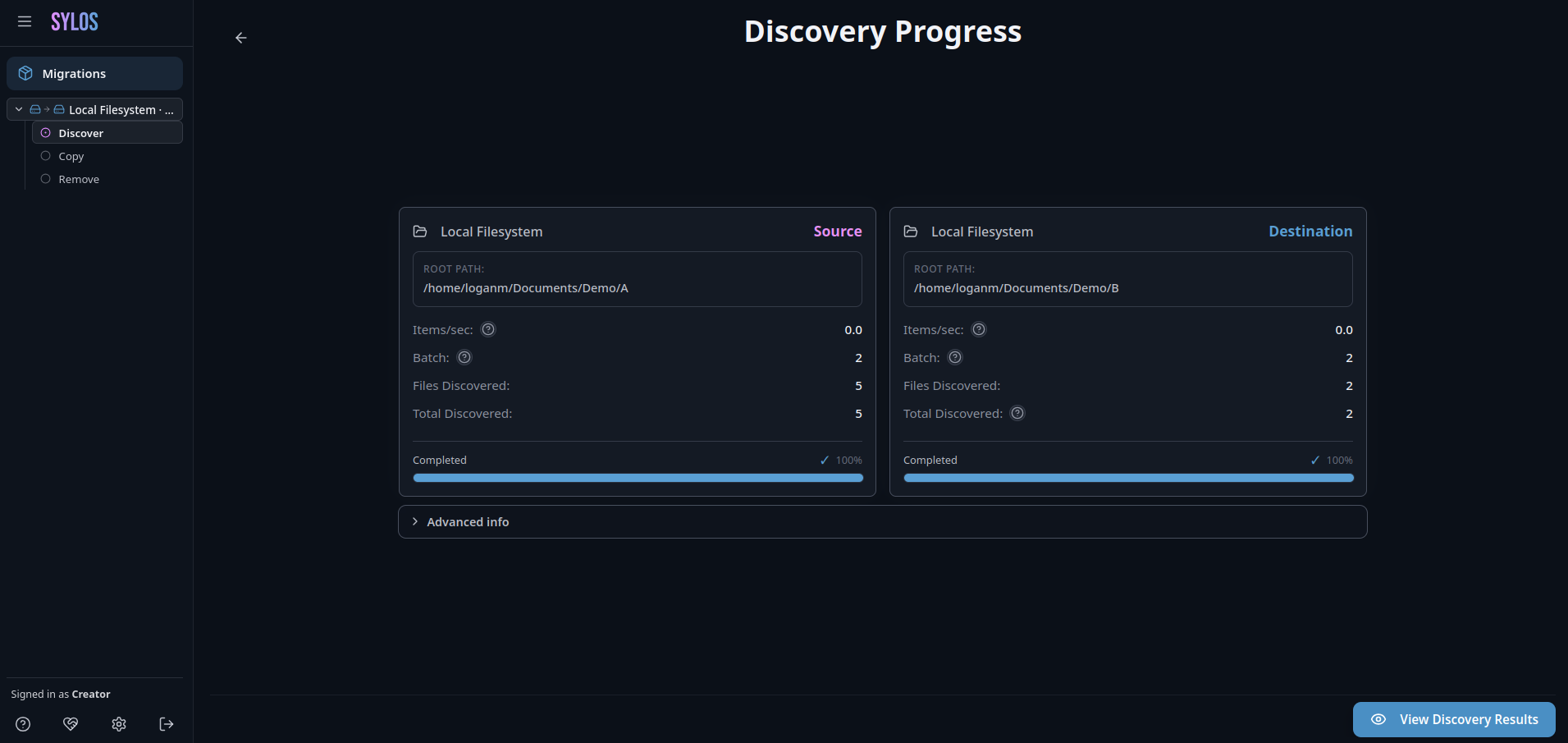 Discovery progress